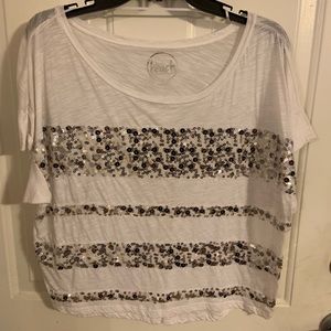 Light weight, sequined crop top